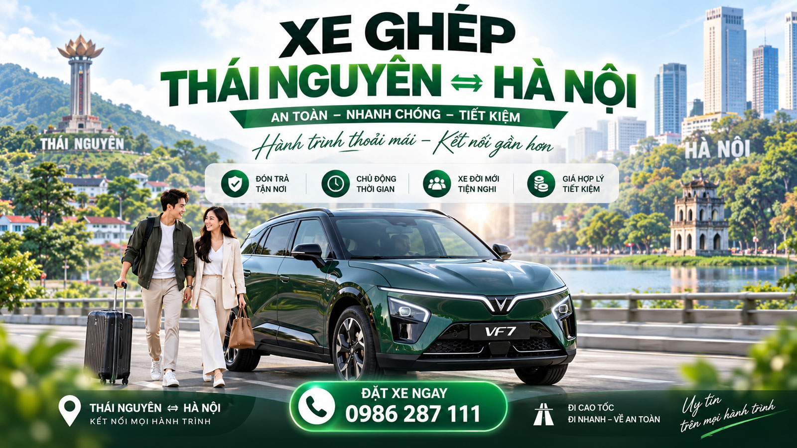 XE GHÉP
THÁI NGUYÊN – HÀ NỘI
